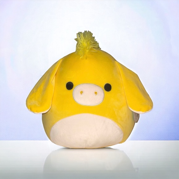 Squishmallows Gavyn L'asino, Peluche Portachiavi Con Clip, 8.9 Cm, Super Morbido